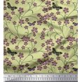 thumbnail image 1 of Soimoi Polyester Crepe Fabric Insect,Leaves & Flower Floral Print Fabric by Yard 52 Inch Wide, 1 of 2