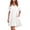White, variant on Ketyyh-chn99 Summer Dress for Women Plus Size Floral Flare Dress Casual Mini Dress Loose Comfy Striped Long Sleeve Long Dress Dark Blue,2XL