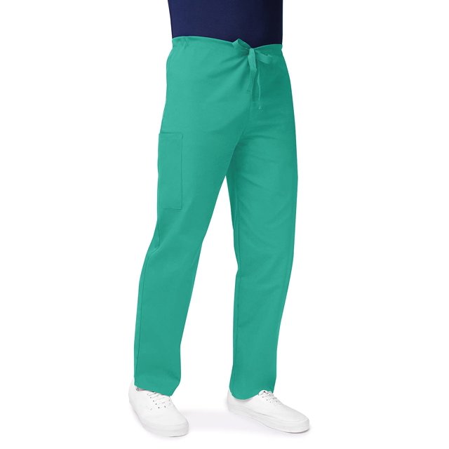 Adar Universal Mens Scrubs - Drawstring Tapered Leg Scrub Pants