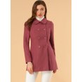 thumbnail image 3 of INSPIRE CHIC Manteau Mi-Long à Double Boutonnage pour Femme à Col Rabattu, 3 of 6