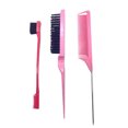 thumbnail image 2 of mtvxesu 2pcs Brush Sets Brush And Comb For Control Wig Brush Double-sided Brush Smooth Comb Comb Mouse-tail Comb Sale, 2 of 2