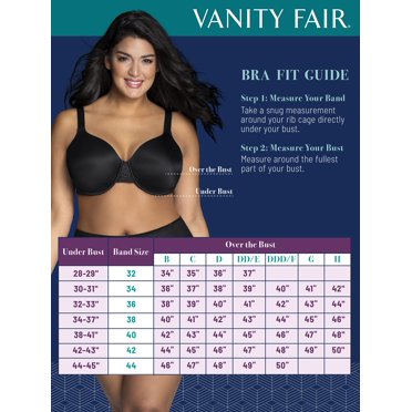 Women's Vanity Fair 76382 Beauty Back Lace Full Figure Underwire Bra (Star White 38DD)