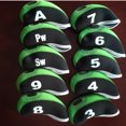 thumbnail image 4 of Bangcool 10PCS Golf Club Head Covers Color Patchwork Wedge Head Covers Golf Iron Covers with Number Design, 4 of 6