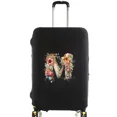 thumbnail image 1 of Housses de Valise Housse de Protection Valise de Voyage Anti-Rayures Housse Anti-Poussière Réutilisable Housse Anti-Poussière Lavable Motif Imprimé Floral Lettre 8floral Lettre m TG, 1 of 6