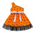 thumbnail image 1 of ITFABS Robe à Épaules Inclinées pour Bébé avec Ceinture à Nœud, Costume d'Halloween, 1 of 10