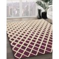 thumbnail image 3 of Ahgly Company Tapis d'Intérieur Lavable en Machine Carré Transitionnel Vanille Or, 4 Pieds Carré, 3 of 7