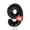 Number 9, variant on Goleeg Glitter Black Birthday Candle, Number 5 Cake Candles, Birthday Candles for Cake Topper Decoration