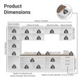 thumbnail image 3 of Madesa Ensemble d'Armoires de Rangement de Garage 125 Po L avec 11 Portes, Multiples Compartiments et 3 Tiroirs, Organisation Modulaire, Garde-Manger, Base, Armoire, Placard - Blanc, 3 of 11