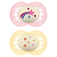 thumbnail image 4 of MAM Night Silicone Pacifier 6+ Months, Glow in the Dark, Assorted Colours, 2 PACK, 4 of 10