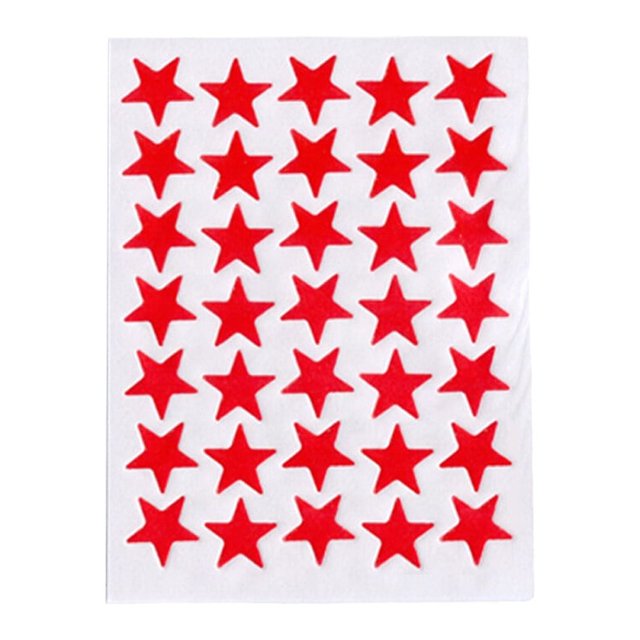 10 Sheets Award Flash Sticker Five-pointed Cartoon Reward Decals for Star Removable Mother Praise Label Decorations Reward Decals Children Students Red