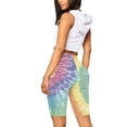 thumbnail image 2 of Shorts de Cyclisme Imprimés pour Femmes, Leggings Courts Extensibles Mi-Cuisse, Taille Haute Colorés, 2 of 3