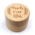 thumbnail image 2 of Langgg Rustic Wedding Wood Ring Holder Wedding Ring Bearer Box Engagement Engraving Wooden Rings Box, 2 of 6