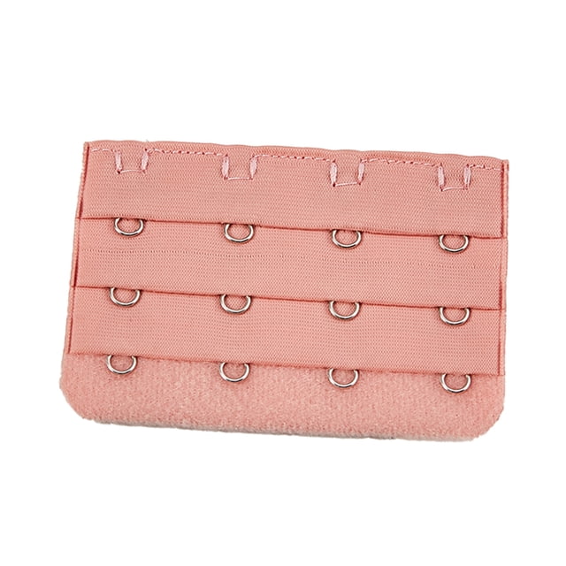 stanreset Extension Strap Bra Extenders Buckle 4 Hook Breathable Practical Accessories Adjustable Replacement 3 Rows Underwear bright pink