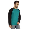 thumbnail image 2 of Inkmeso Men's Regular Fit Round Neck Shirt Solid Raglan Long Sleeve T-Shirts, 2 of 7