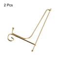 thumbnail image 3 of Unique Bargains 2Pack 10 Inch Plate Stands for Display Iron Folding Easel Plate Holders, Gold, 3 of 5