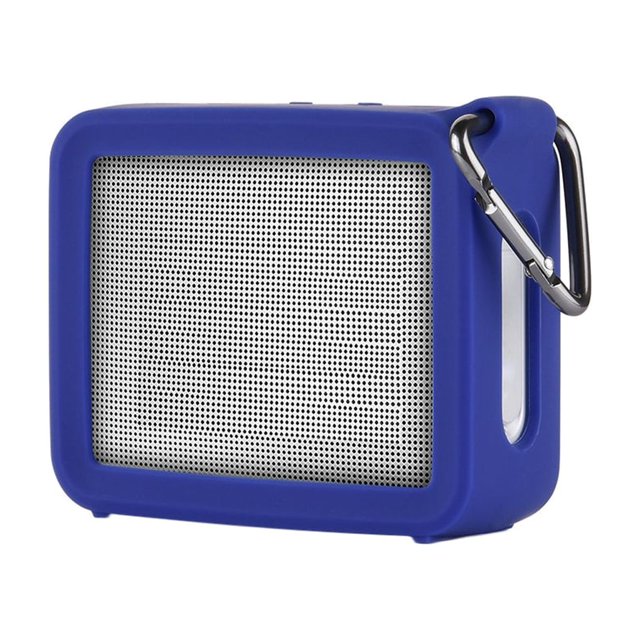 Speaker Cover Wireless Speaker Soundbox Bluetooth-compatible Silicone Protector Replacement for JBL Go 2, Blue