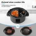 thumbnail image 3 of Silicone Slow Cooker Liner 6 Quart Reusable Divider Kitchen Accessories for Family Gatherings, 3 of 7