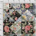 thumbnail image 3 of oneOone Velvet Black Fabric Florals Sewing Craft Projects Fabric Prints By Yard 58 Inch Wide, 3 of 4