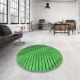thumbnail image 4 of Ahgly Company Tapis Rectangulaire Lavable en Machine Intérieur Vert Transitionnel, 2 Pieds x 3 Pieds, 4 of 7