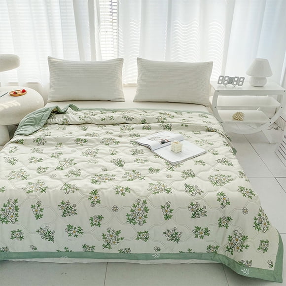 EGNMCR Summer Quilt Washed Cotton Summer Cool Quilt Conditioning Printed Summer Quilt Student Dormitory Quilt Core Activity Gift Quilt Summer cool quilt