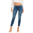 thumbnail image 4 of COVERGIRL Jeans Moulants à Revers pour Femmes Grande Taille, Denim Extensible, Bleu Foncé, Taille 22W, 4 of 7