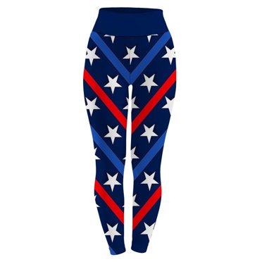 TopLLC Leggings Grande Taille pour Femmes Filles Leggings Skinny Jour de l'Indépendance Imprimé Taille Haute Collants Extensibles Pantalon de Yoga Leggings Taille Haute en Solde