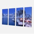 thumbnail image 2 of Chalets de Pêcheurs en Hiver - Art Mural Moderne sur Toile de Bord de Mer, 2 of 3