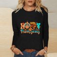 thumbnail image 1 of Aboser T-Shirts de Fête d'Action de Grâce pour Femmes Mode Citrouille Graphiques Grandes Tailles Automne Manches Longues T-shirt Doux Col Rond Blouses 2024, 1 of 4