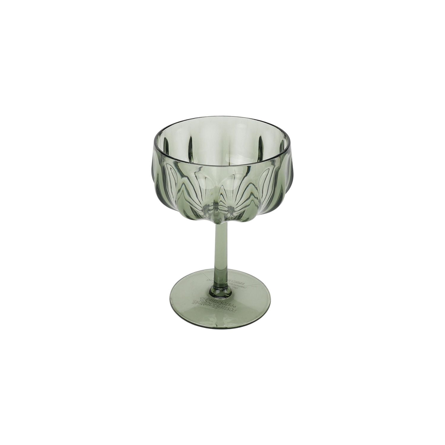 Ensemble de 4 verres à coupe en Tritan vert Better Homes & Gardens de 13,5 oz