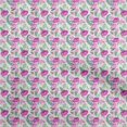 thumbnail image 1 of oneOone Rayon Pink Fabric Floral Fabric For Sewing Printed Craft Fabric By The Yard 56 Inch Wide, 1 of 5