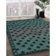 thumbnail image 2 of Ahgly Tapis d'Intérieur Carré Abstrait Vert, 8 Pieds Carré, 2 of 6