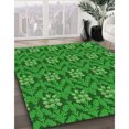 thumbnail image 3 of Ahgly Tapis Rectangulaire Lavable en Machine Vert Transitionnel, 7 Pieds x 9 Pieds, 3 of 7