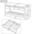 thumbnail image 3 of Shoe Rack with Cushioned Seat and Drawers, Multipurpose Entryway Storage Bench, 3 of 9