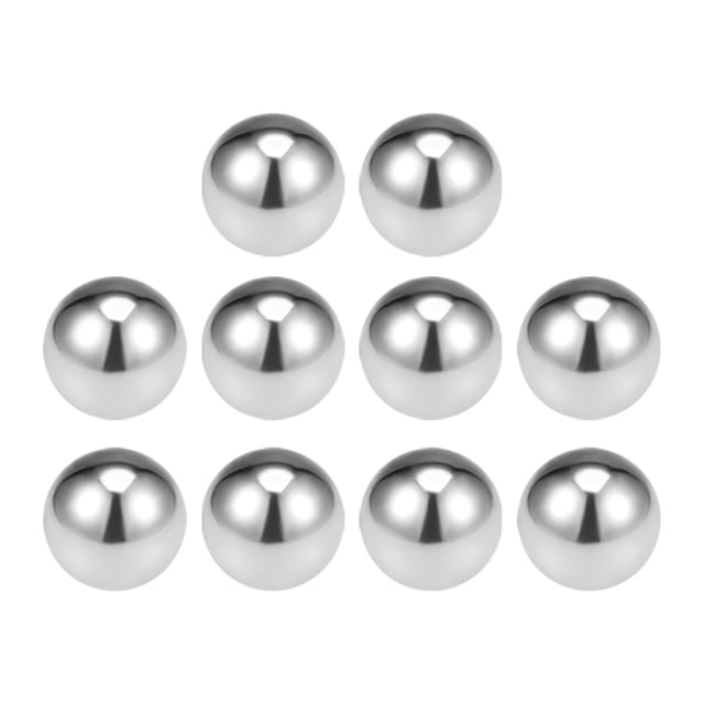 Uxcell Billes de Roulement Métriques en Acier Inoxydable 304 Grade G100 Billes de Précision 12 mm /0,47 Pouces