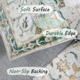 thumbnail image 3 of 8x10 Boho Area Rug, Machine Washable Area Rugs 8x10 for Living Room (Green), 3 of 6