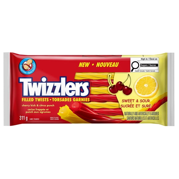 TWIZZLERS Sweet & Sour Filled Twists 311g