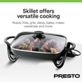 thumbnail image 4 of Presto Electric Skillet with Glass Lid, Nonstick Multi-Cooker, 16 Inch, Black, 4 of 11
