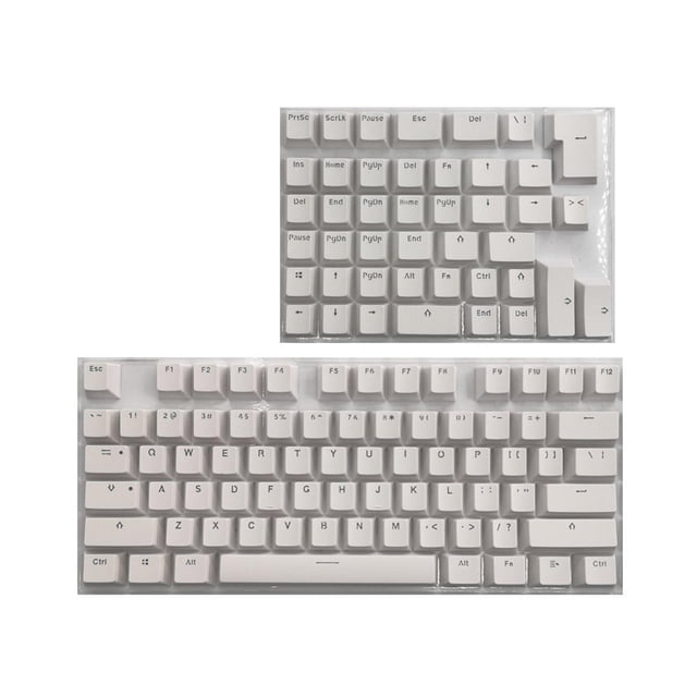 Milaget PBT Switches Gaming Dye Sublimation Mini Mechanical Keyboard Premium DIY Custom White