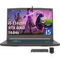 thumbnail image 1 of MSI Thin 15 15,6 Pouces FHD 144Hz Ordinateur Portable de Jeu, Intel i5-13420H, 32 Go RAM, 1 To PCIe SSD, NVIDIA GeForce RTX 4060, Clavier Rétroéclairé, Wi-Fi 6E, Windows 11, Gris, Station d'Accueil 256 Go, 1 of 8