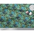thumbnail image 3 of Soimoi Polyester Crepe Fabric Tropical Leaves Print Fabric by Yard 42 Inch Wide, 3 of 5