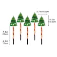 thumbnail image 3 of 5-Pack Solar Powered Christmas Lights LED Waterproof Outdoor Holiday Decorations | Warm White Reindeer Santa Snowflake Tree Shapes | Easy Install Patio Garden Yard Lighting, 3 of 8