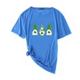 thumbnail image 1 of Pxiakgy Vente de Liquidation! T-Shirt de la Saint-Patrick pour Femmes Gnomes Mignons T-Shirt Imprimé Trèfle Manches Courtes T-Shirts Graphiques Hauts Femmes Manches Courtes Col Rond Mode Décontractée Chemise Bleue G, 1 of 4