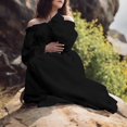 thumbnail image 5 of Ketyyh-chn99 Robes d'Été pour Femmes Robe Élégante pour Femme Robe Droite Unie pour Vacances Robe de Plage à Enfiler Noir,3TG, 5 of 5