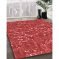thumbnail image 3 of Ahgly Company Tapis Rectangulaire Rouge Lavable en Machine, 5 Pieds x 7 Pieds, 3 of 7