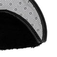 thumbnail image 3 of Soft Bath Bedroom Floor Shower Round Mat Rug Non-slip Black, 3 of 5
