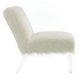 thumbnail image 4 of Faux Sheep-fur Upholstered Accent Chair with Clear Acrylic Legs Design, 4 of 5