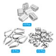thumbnail image 3 of Unique Bargains 5/32' Wire Rope Kit, 24 Pack M4 Stainless Steel Thimbles & Clamps Crimping Loop, 3 of 7