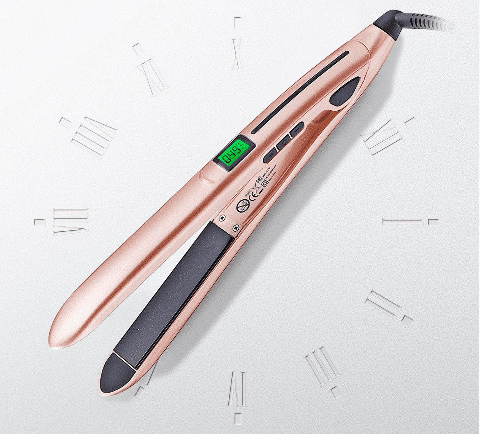 Hair Straightener with LED Display Women Fashion Salon Hairstyling Tools Adjustable Temperature
