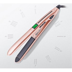 Hair Straightener with LED Display Women Fashion Salon Hairstyling Tools Adjustable Temperature