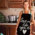 thumbnail image 1 of Dvkptbk Apron 1Pc Parent Adult The Family Kitchen Lovely Print Linen Family Aprons Kitchen Essentials, 1 of 2